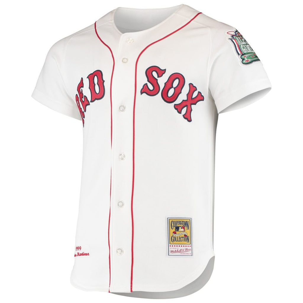 Pedro Martinez Boston Red Sox Mitchell & Ness 1999 Cooperstown Collection Home Authentic Jersey - White | MLB Fan Gear