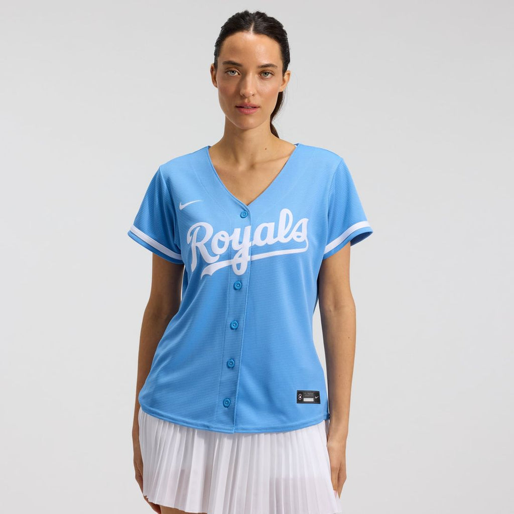 Kansas City Royals Nike Women's Alternate Replica Team Logo Jersey - Light Blue | MLB Fan Gear