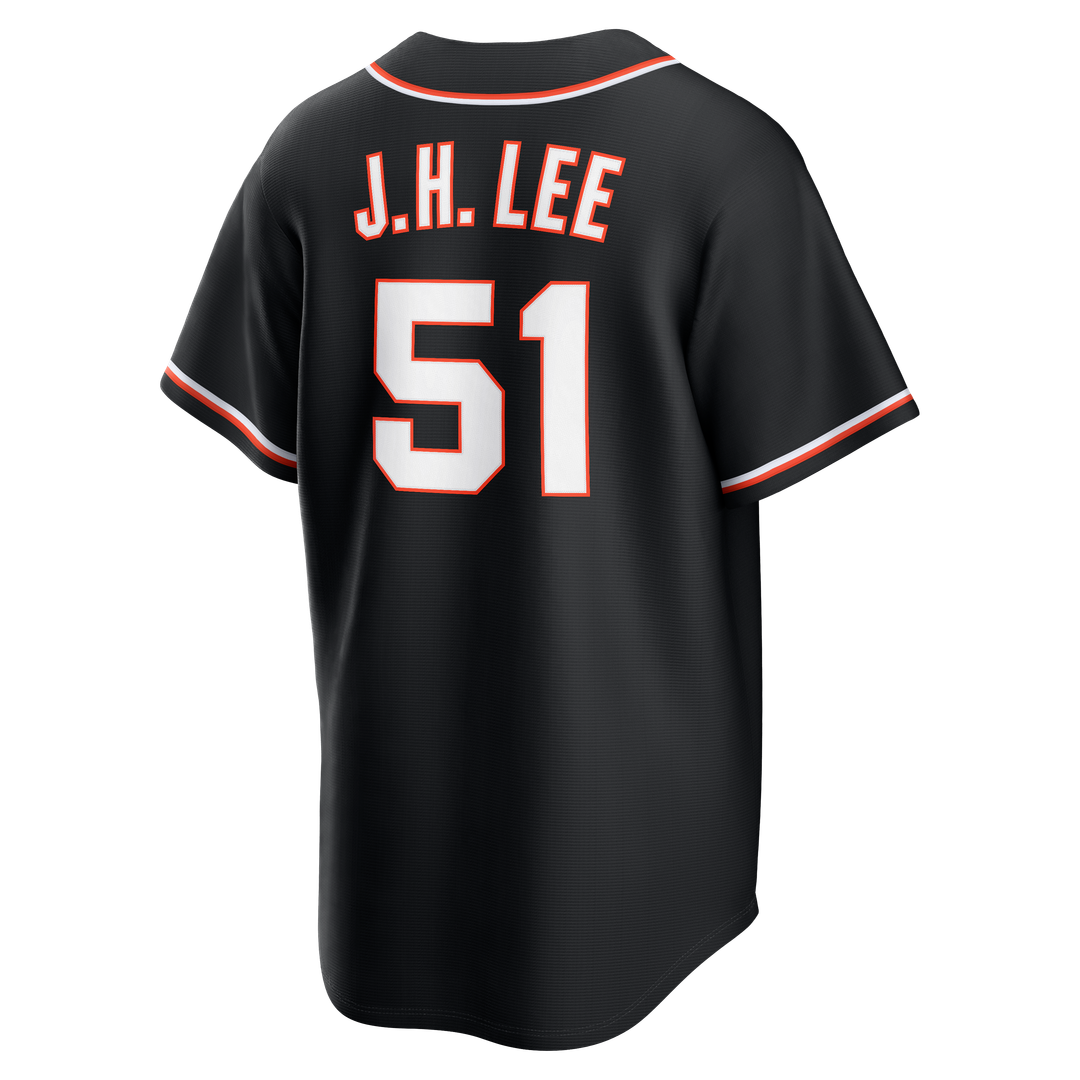 Jung Hoo Lee San Francisco Giants Nike Fashion Replica Black Out Jersey | MLB Fan Gear