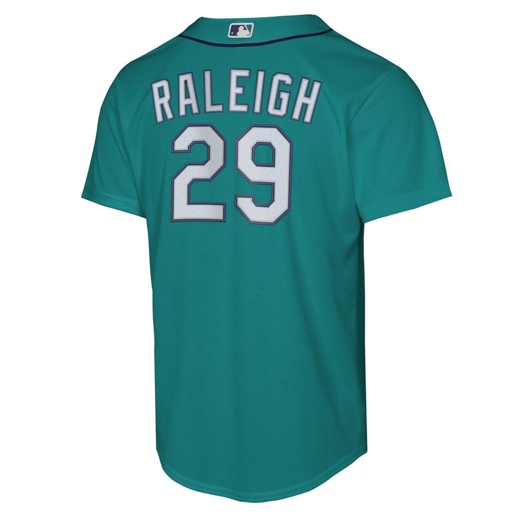 Cal Raleigh Seattle Mariners Nike Youth Alternate Replica Jersey - Teal | MLB Fan Gear