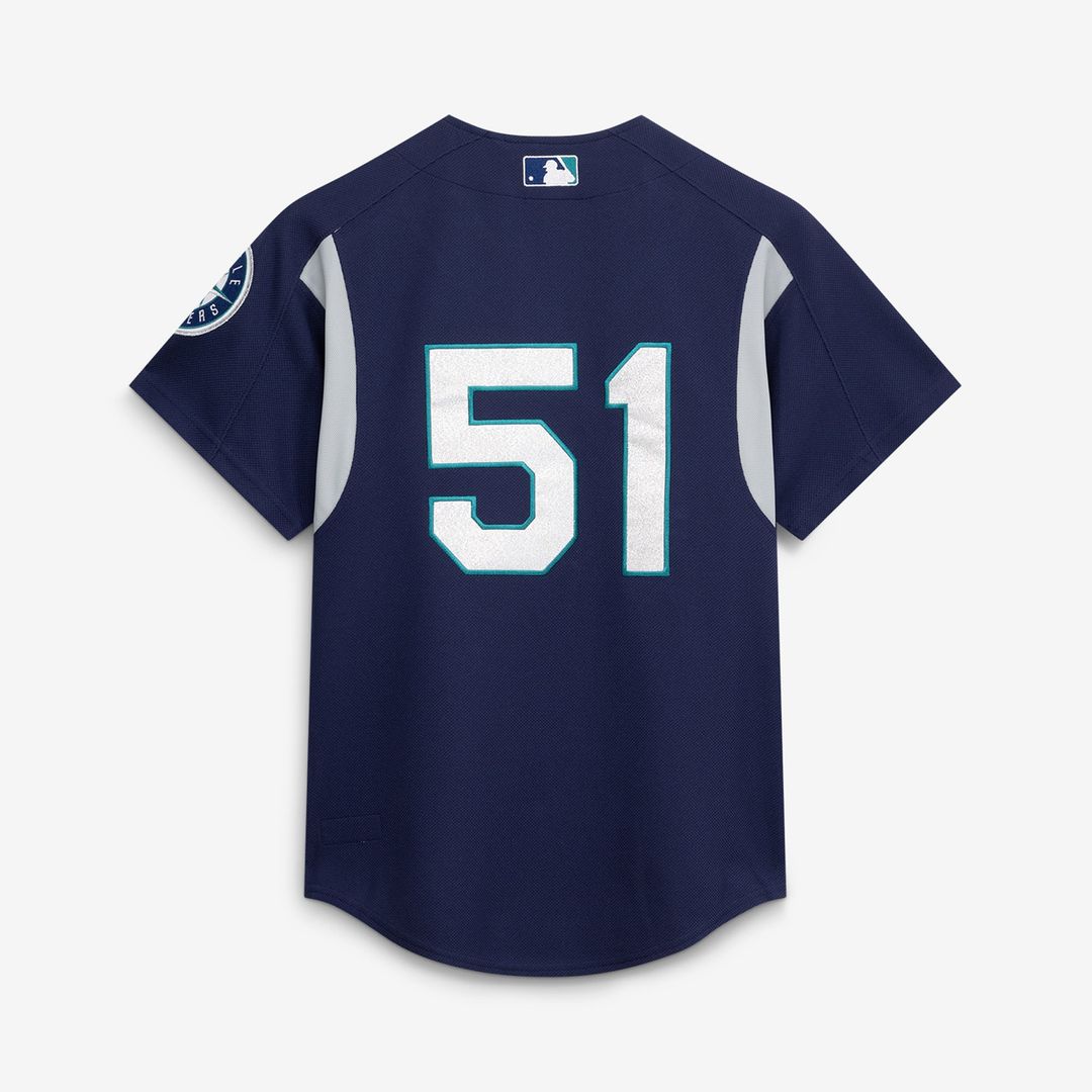 Ichiro Suzuki Seattle Mariners Mitchell & Ness Cooperstown Collection Batting Practice Jersey - Navy | MLB Fan Gear