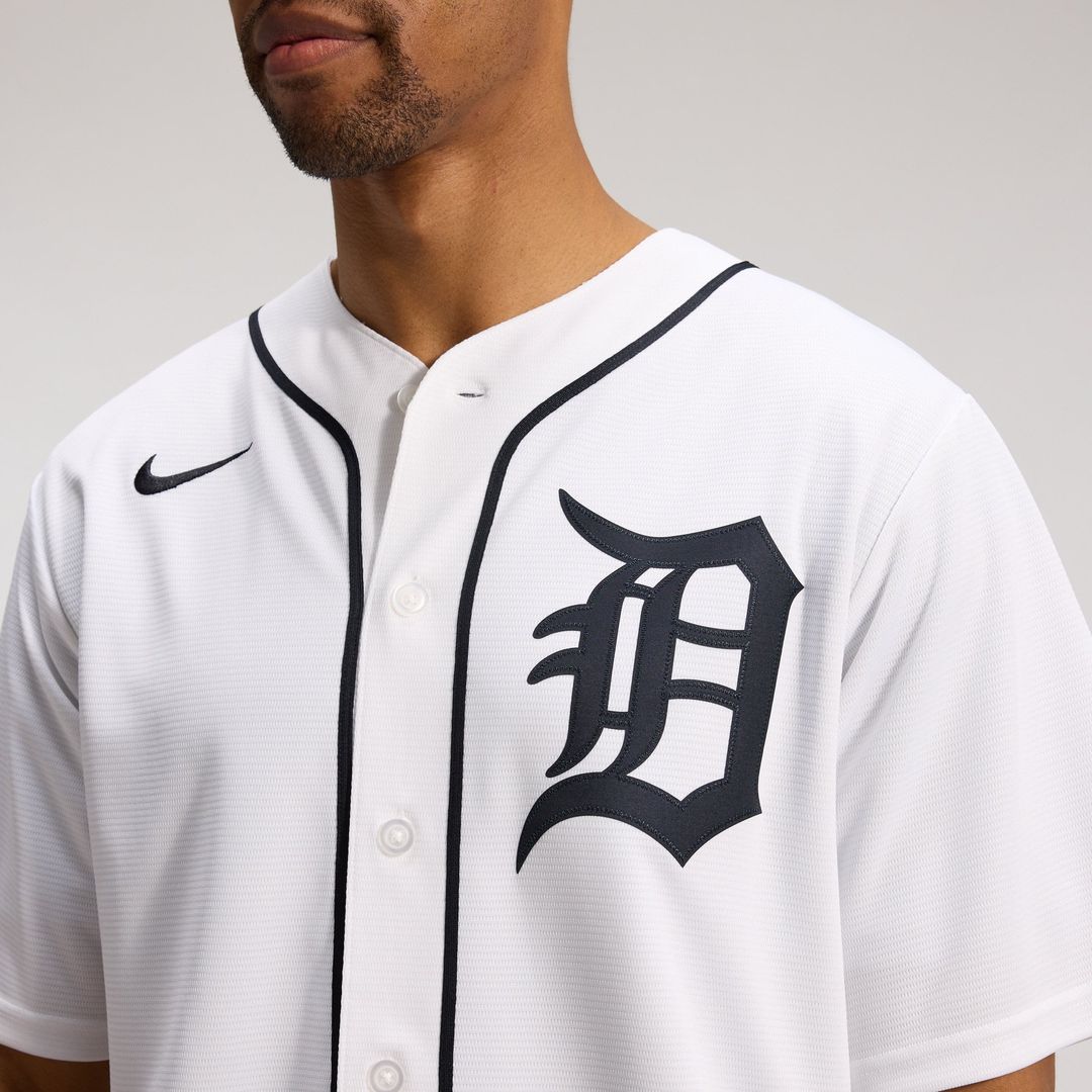 Detroit Tigers Nike Home Replica Jersey - White | MLB Fan Gear