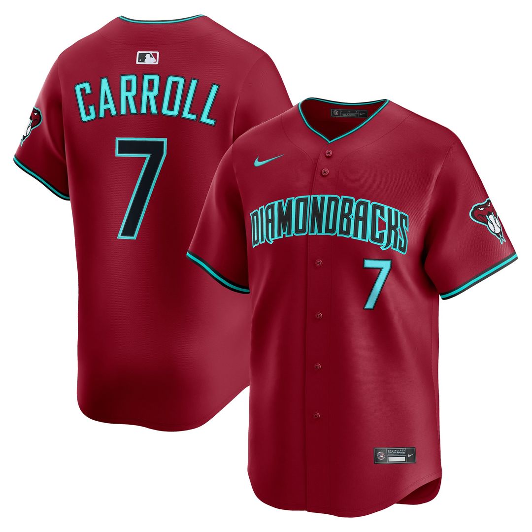 Corbin Carroll Arizona Diamondbacks Nike Alternate Limited Jersey - Red | MLB Fan Gear