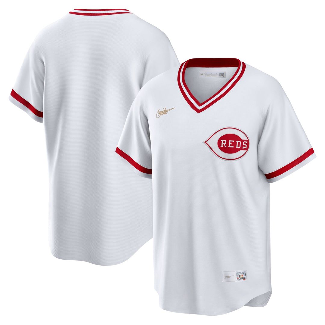 Cincinnati Reds Nike Home Cooperstown Collection Team Jersey - White | MLB Fan Gear