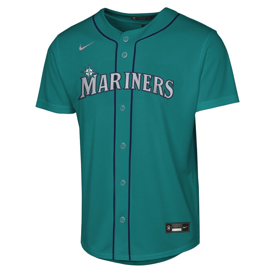 Cal Raleigh Seattle Mariners Nike Youth Alternate Replica Jersey - Teal | MLB Fan Gear