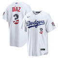 Edwin Díaz Los Angeles Dodgers Nike USA 250 Fourth of July Home Stadium Jersey - White | MLB Fan Gear