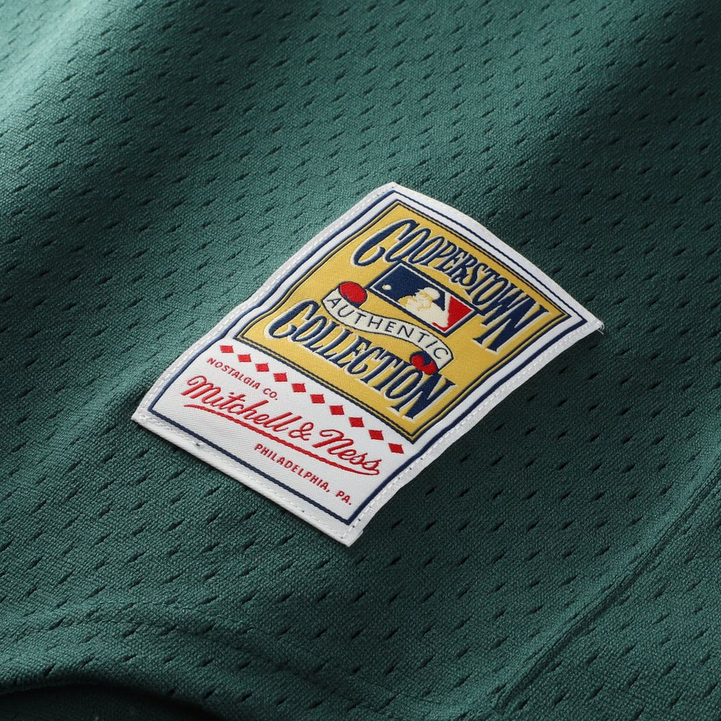 Rickey Henderson Athletics Mitchell & Ness Authentic Batting Practice Jersey - Green | MLB Fan Gear