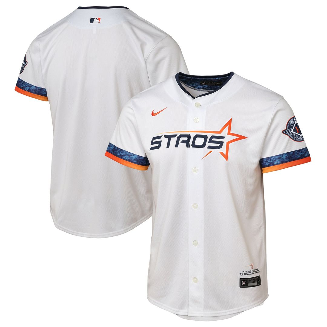 Houston Astros Nike Youth 2025 City Connect Limited Jersey - White | MLB Fan Gear