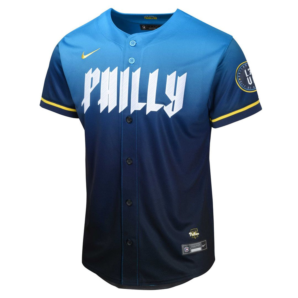 Philadelphia Phillies Nike Youth 2024 City Connect Limited Jersey - Blue | MLB Fan Gear