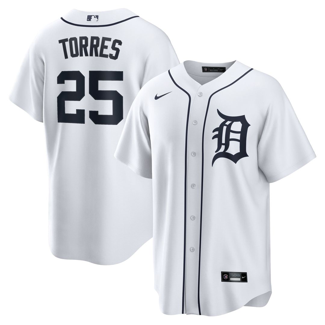 Gleyber Torres Detroit Tigers Nike Home Replica Jersey - White | MLB Fan Gear