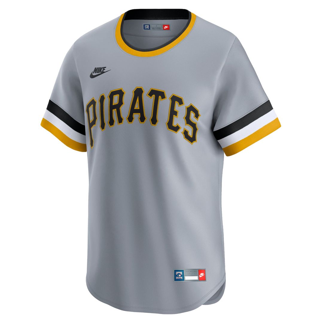 Pittsburgh Pirates Nike Cooperstown Collection Limited Jersey - Gray | MLB Fan Gear