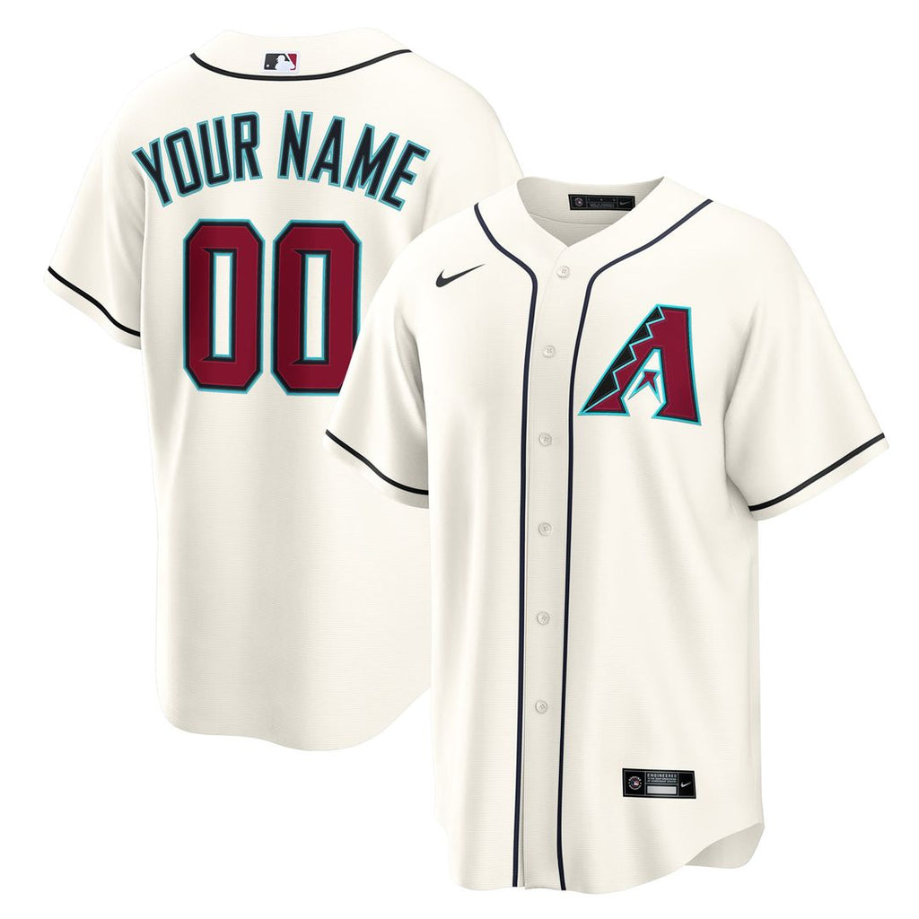 Arizona Diamondbacks Nike Home Custom Replica Jersey - Cream | MLB Fan Gear