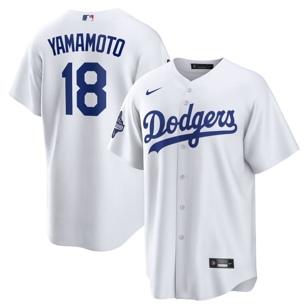 Yoshinobu Yamamoto Los Angeles Dodgers Nike 2025 World Series Champions Home Replica Jersey - White | MLB Fan Gear