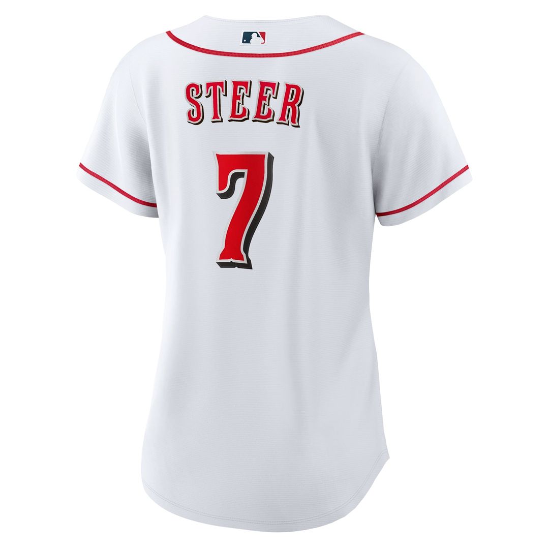 Spencer Steer Cincinnati Reds Nike Women's Home Replica Jersey - White | MLB Fan Gear