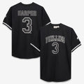 Bryce Harper Philadelphia Phillies Fanatics Big & Tall Heavyweight Mesh Jersey - Black/ White | MLB Fan Gear