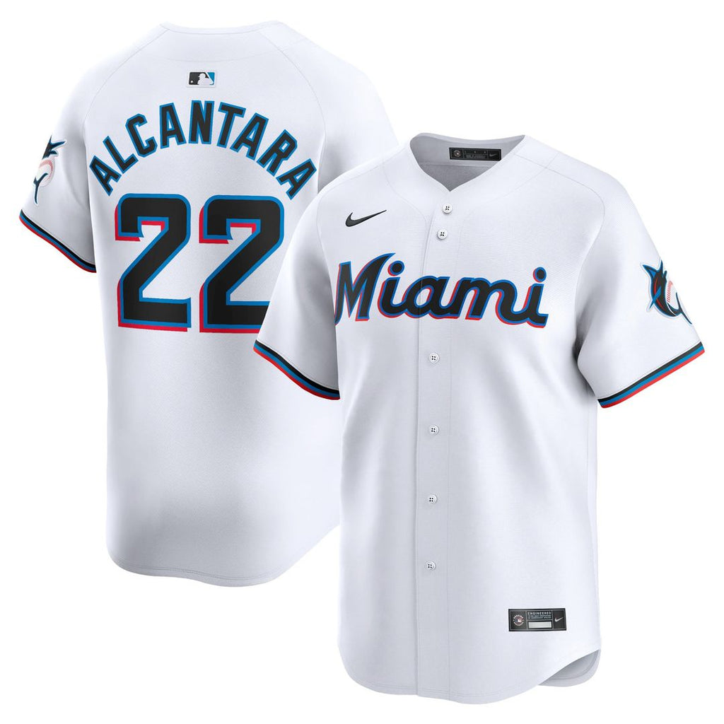 Sandy Alcantara Miami Marlins Nike Home Limited Player Jersey - White | MLB Fan Gear