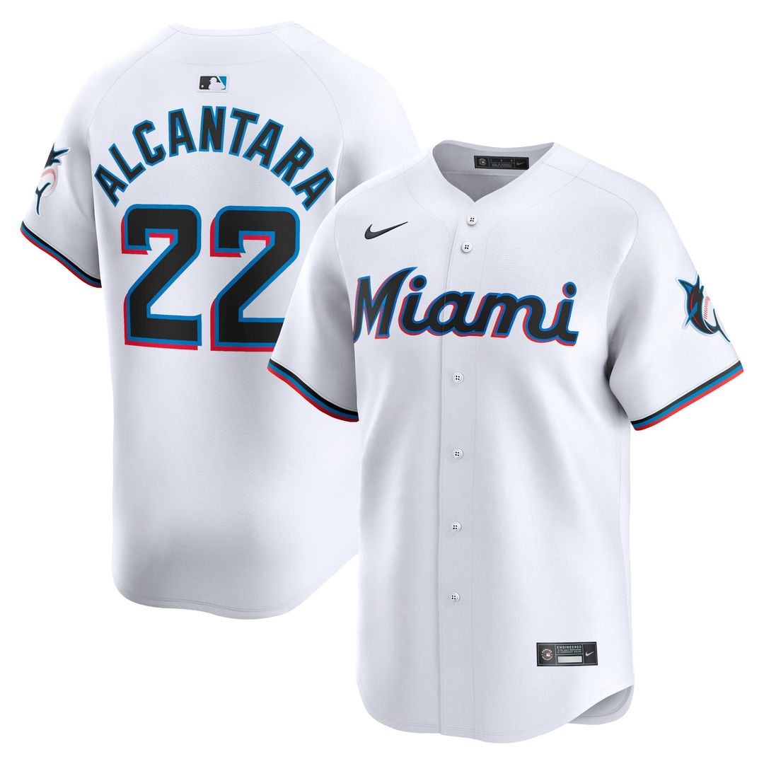 Sandy Alcantara Miami Marlins Nike Home Limited Player Jersey - White | MLB Fan Gear