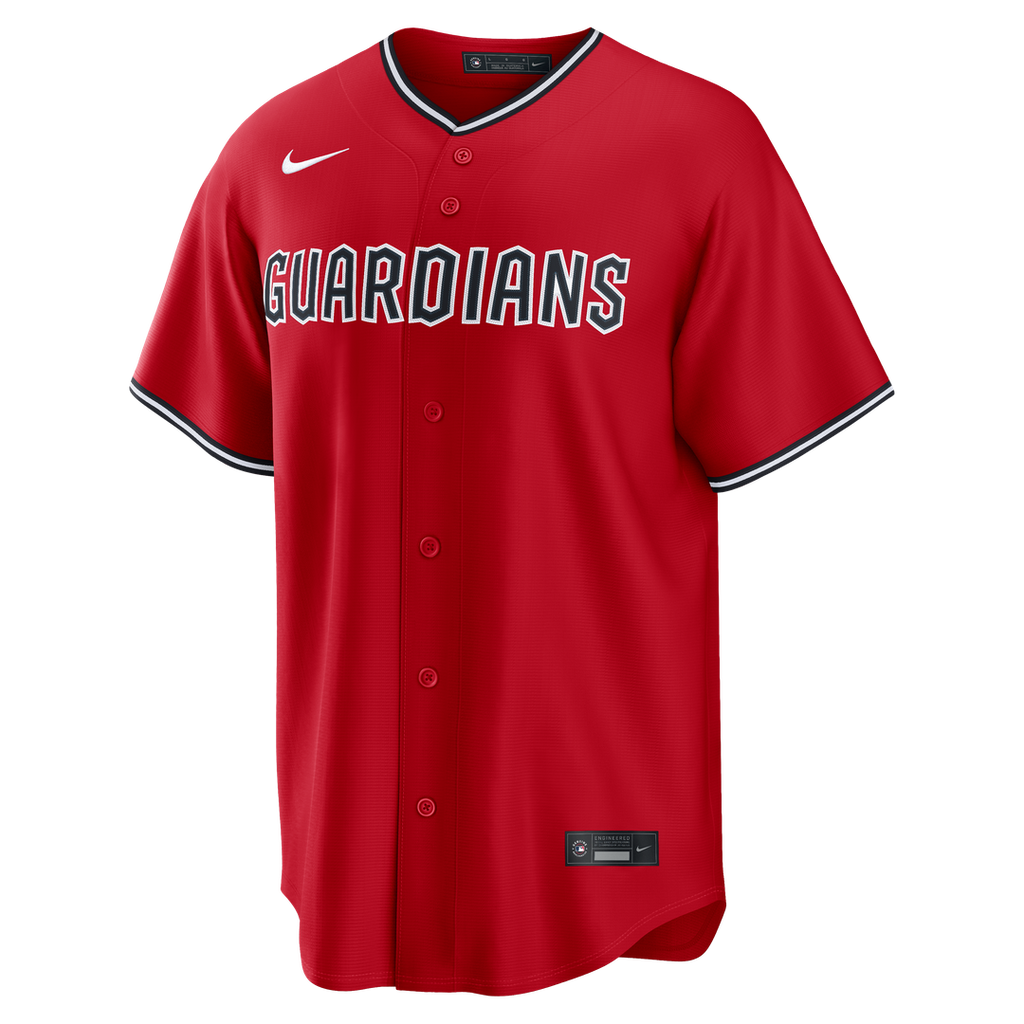 Travis Bazzana Cleveland Guardians Nike Alternate Replica Jersey - Red | MLB Fan Gear