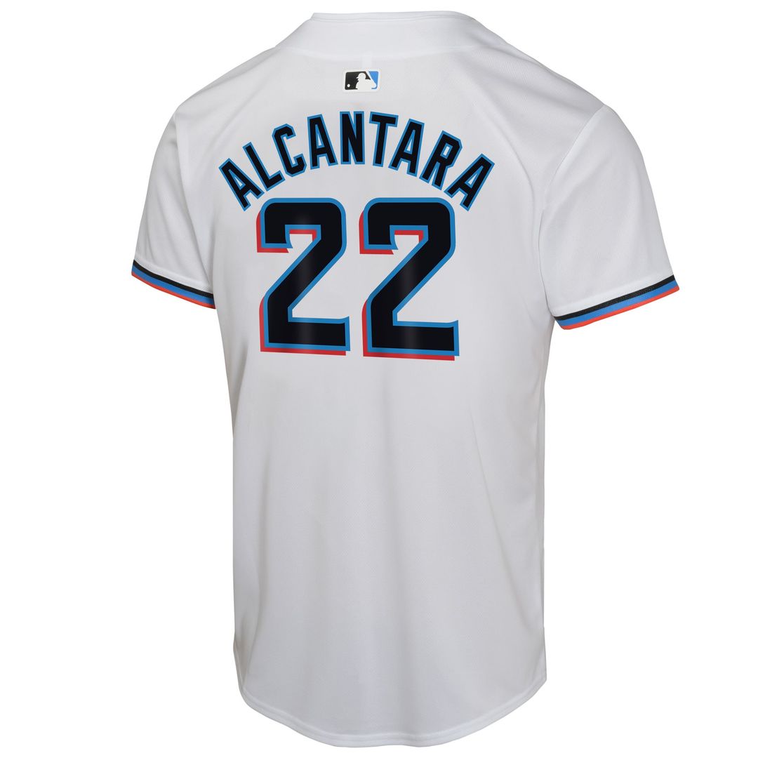 Sandy Alcantara Miami Marlins Nike Youth Home Game Player Jersey - White | MLB Fan Gear