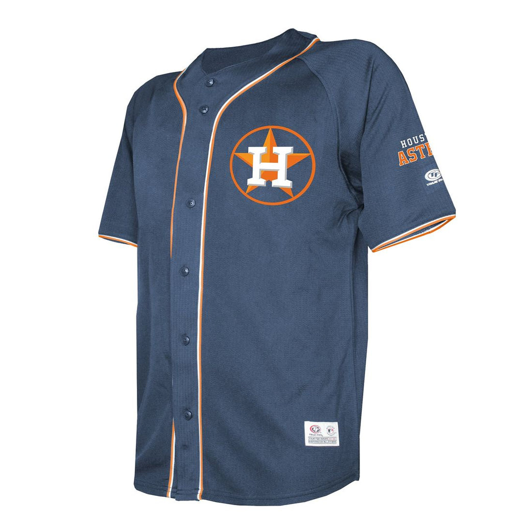 Houston Astros Stitches Team Color Full-Button Fashion Jersey - Navy | MLB Fan Gear