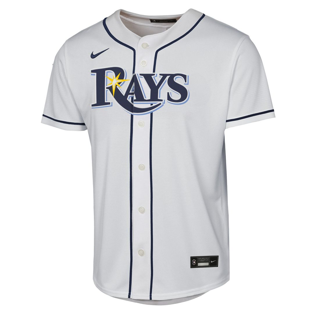 Junior Caminero Tampa Bay Rays Nike Youth Home Replica Player Jersey - White | MLB Fan Gear