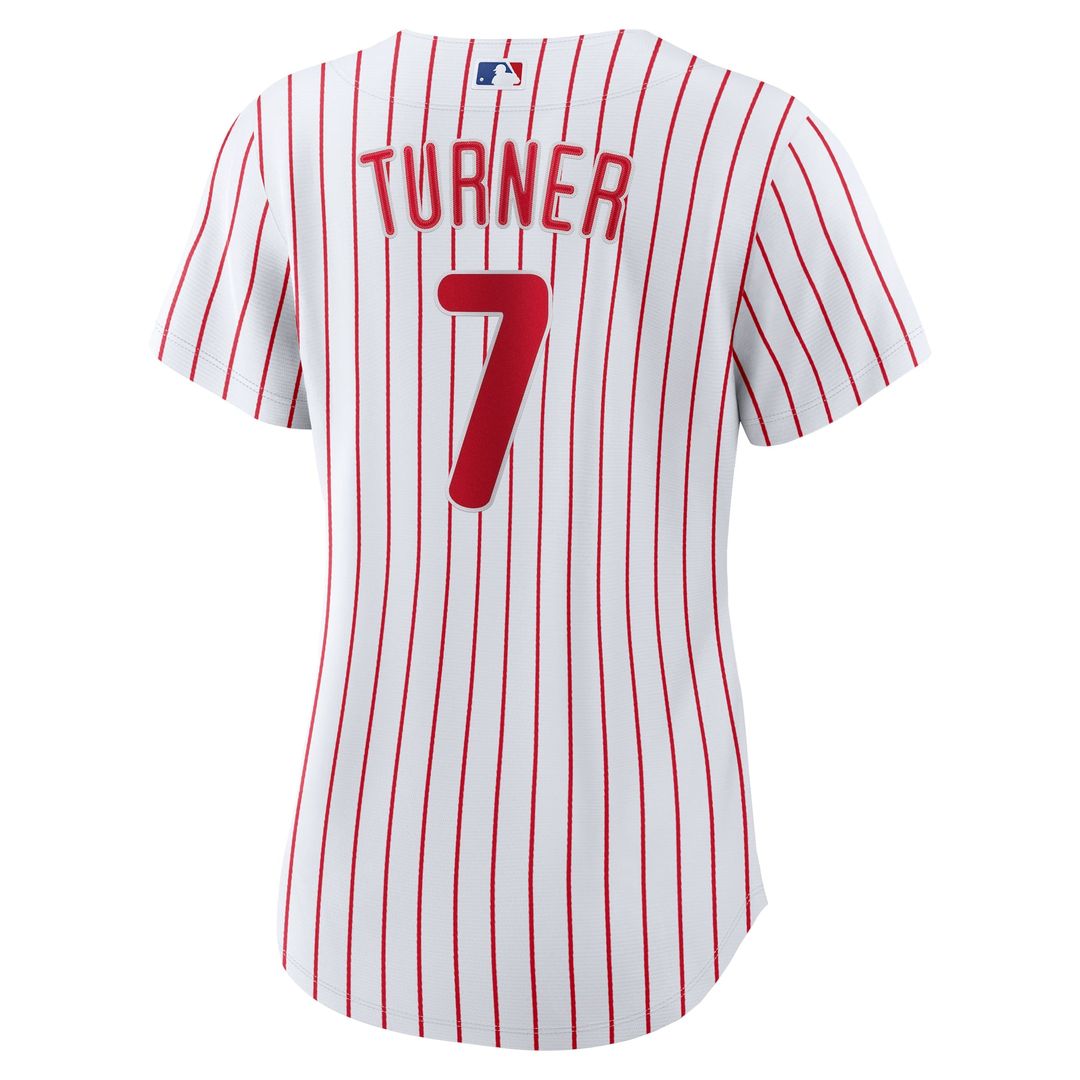 Trea Turner Philadelphia Phillies Nike Women's Home Replica Player Jersey - White | MLB Fan Gear