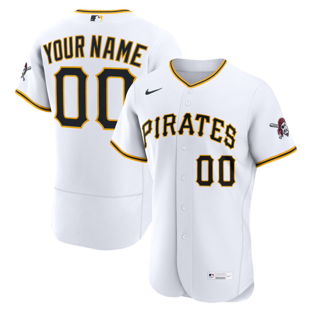 Pittsburgh Pirates Nike Home Authentic Custom Jersey - White | MLB Fan Gear