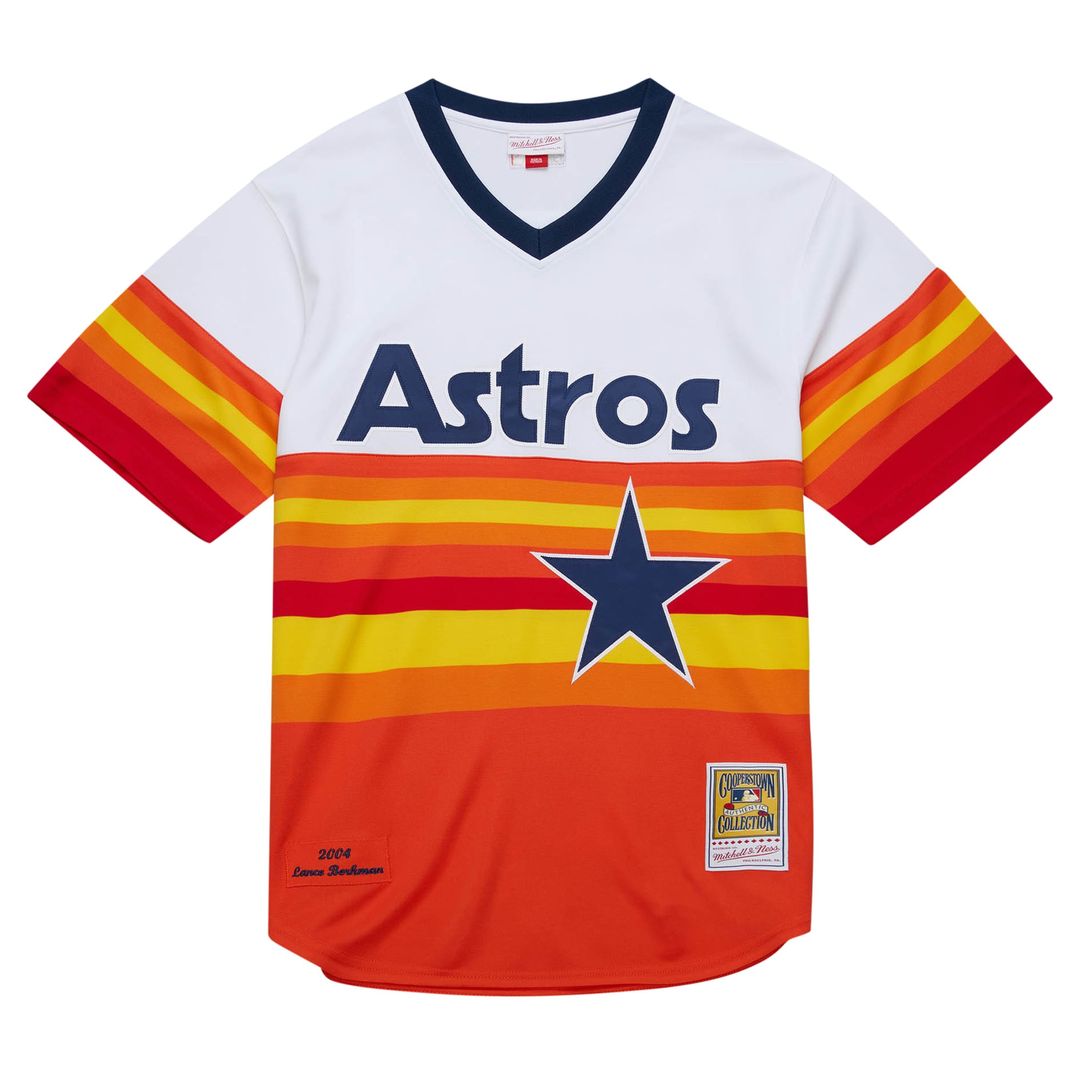 Lance Berkman Houston Astros Mitchell & Ness 2004 Cooperstown Collection Authentic Throwback Jersey - White | MLB Fan Gear