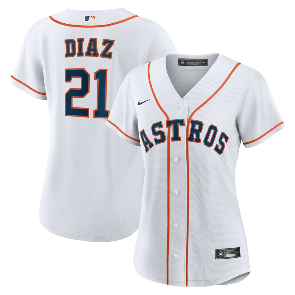 Yainer Diaz Houston Astros Nike Women's Home Replica Jersey - White | MLB Fan Gear