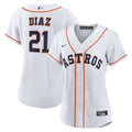 Yainer Diaz Houston Astros Nike Women's Home Replica Jersey - White | MLB Fan Gear